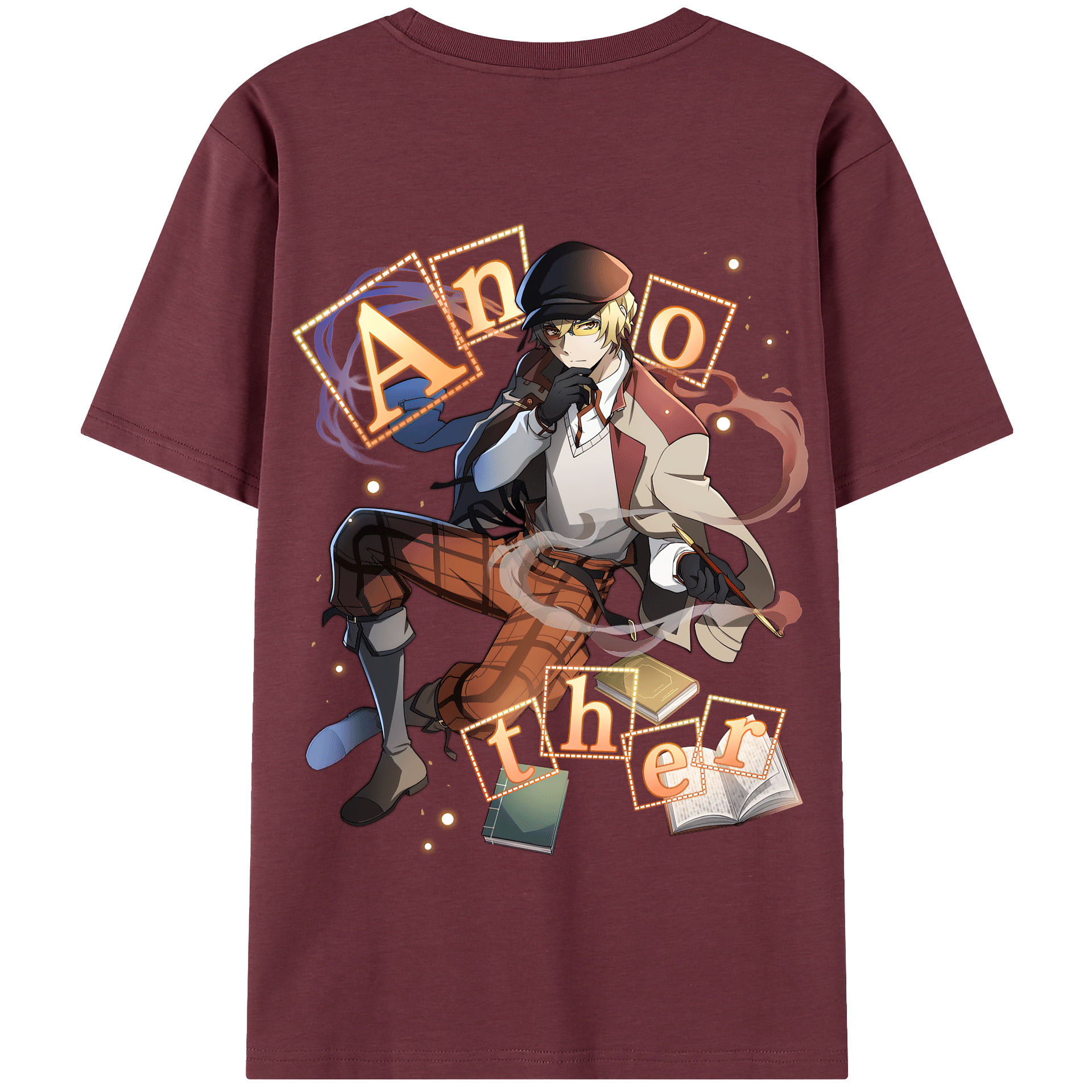 （画像用） 文豪ストレイドッグス Bungo Stray Dogs 綿100％半袖Tシャツ（背面プリント）